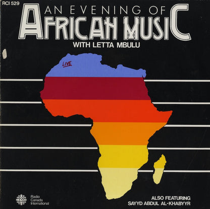 Letta Mbulu / Sayyd Abdul Al-Khabyyr - An Evening Of African Music (RCI 529) 1983 CAN RCI｜中古LP レッタ・ンブル
