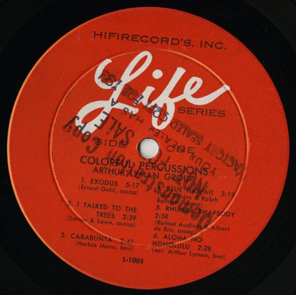 Arthur Lyman / アーサー・ライマン / Colorful Percussions (L-1005)