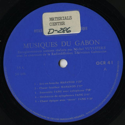 V.A./ Musiques Du Gabon (OCR 41)