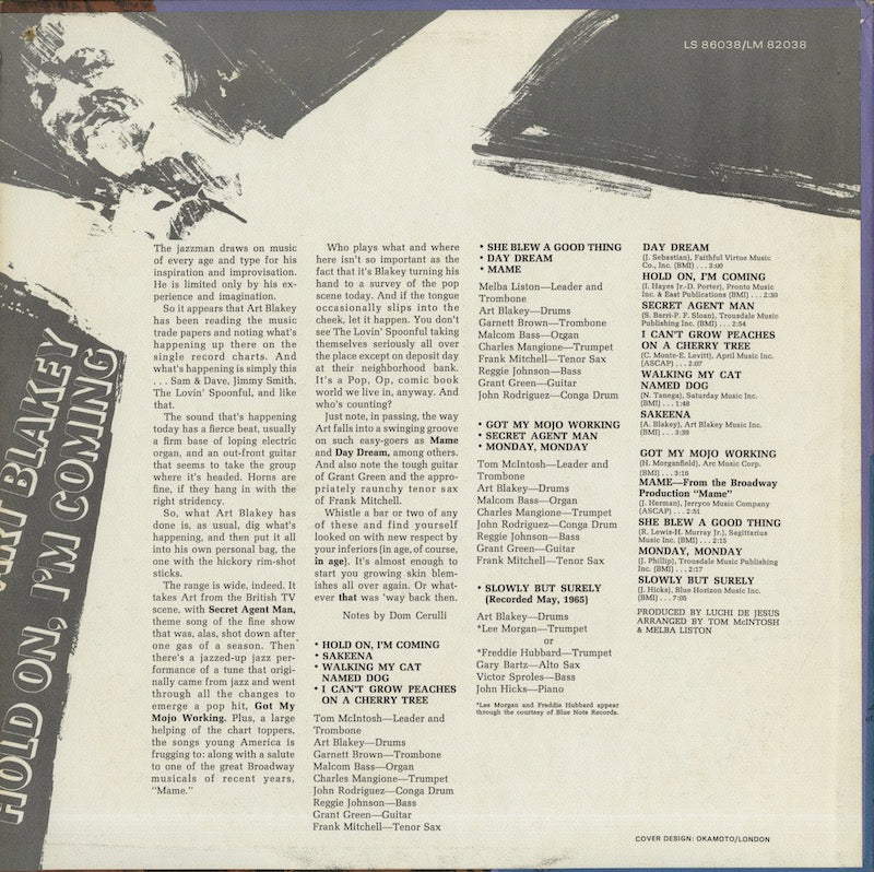 Art Blakey / アート・ブレイキー / Hold On, I'm Coming (LS-82038)
