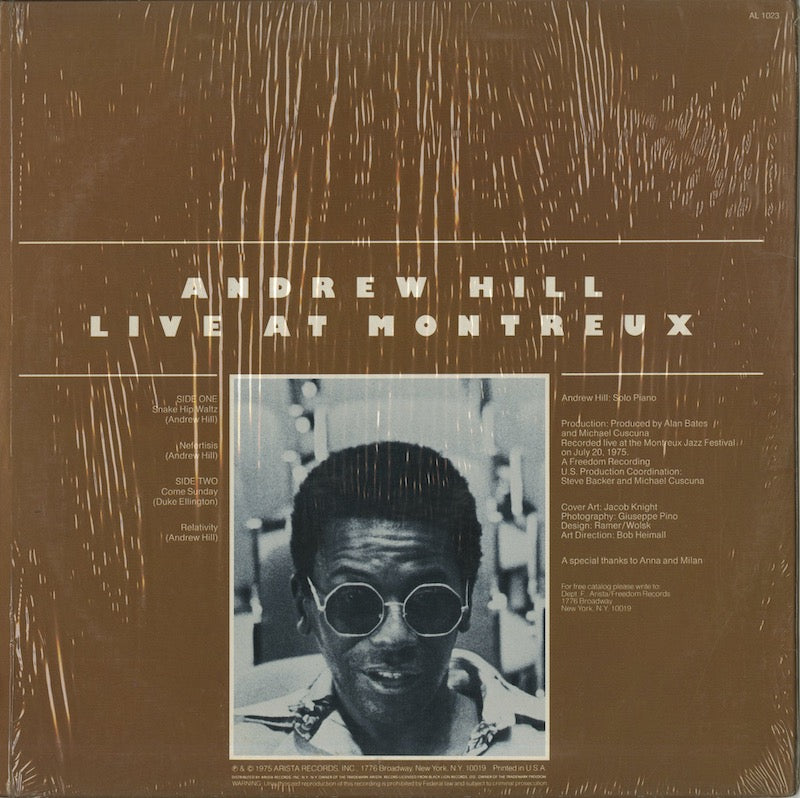 Andrew Hill / アンドリュー・ヒル / Live At Montreux (AL 1023)