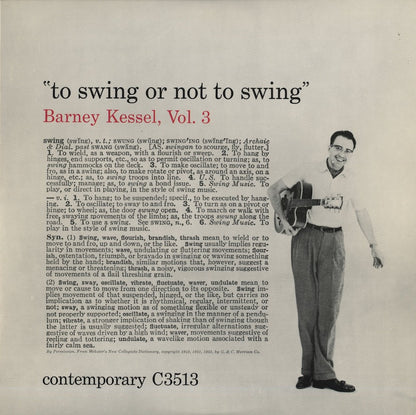 Barney Kessel / バーニー・ケッセル / To Swing Or Not To Swing (OJC 317)