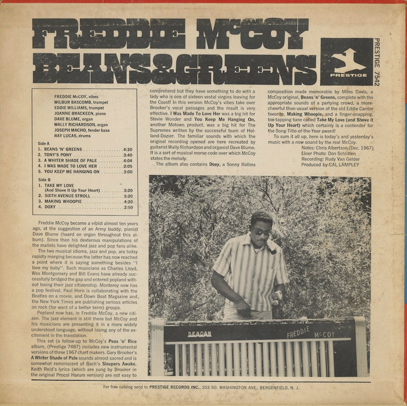 Freddie McCoy / フレディ・マッコイ / Beans & Greens (PRST 7542)