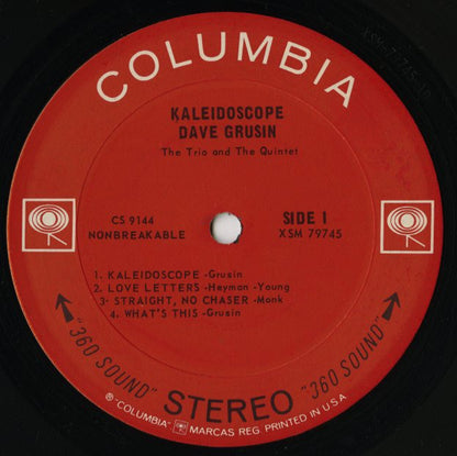 Dave Grusin / デイヴ・グルーシン / Kaleidoscope (CS9144)