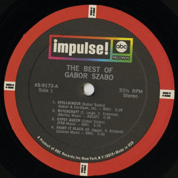 Gabor Szabo / ガボール・ザボ / The Best Of Gabor Szabo (AS9173)