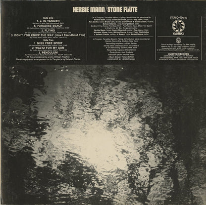 Herbie Mann – Stone Flute (SD 520) LP 1970 US Embryo | 中古LP