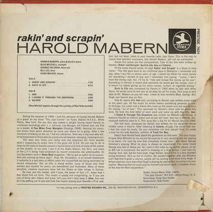 Harold Mabern / ハロルド・メイバーン / Rakin' And Scrapin' (PR 7624)