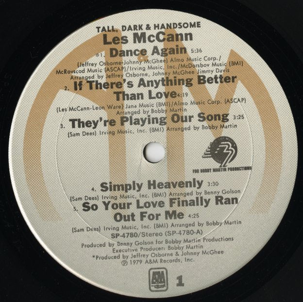 Les McCann / レス・マッキャン / Tall, Dark & Handsome (SP-4780)