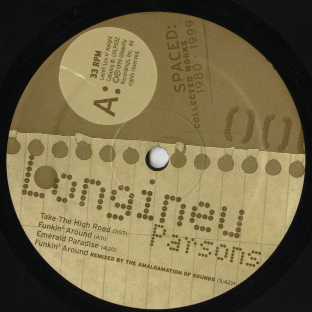 Longineu Parsons / ロンギニュー・パーソンズ / Spaced: Collected Works 1980-1999 -2LP (LHLP032)
