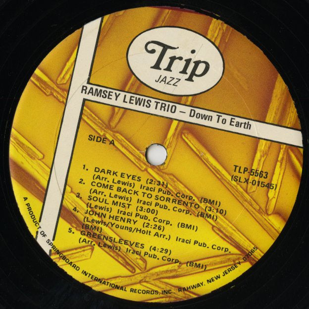 Ramsey Lewis / ラムゼイ・ルイス / Down To Earth (TLP-5563)