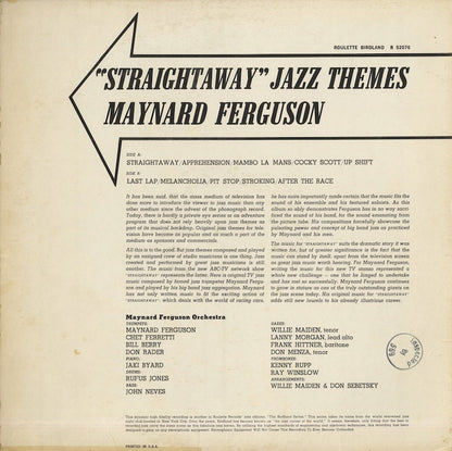 Maynard Ferguson / メイナード・ファーガソン / Straightaway Jazz Themes (R52076)