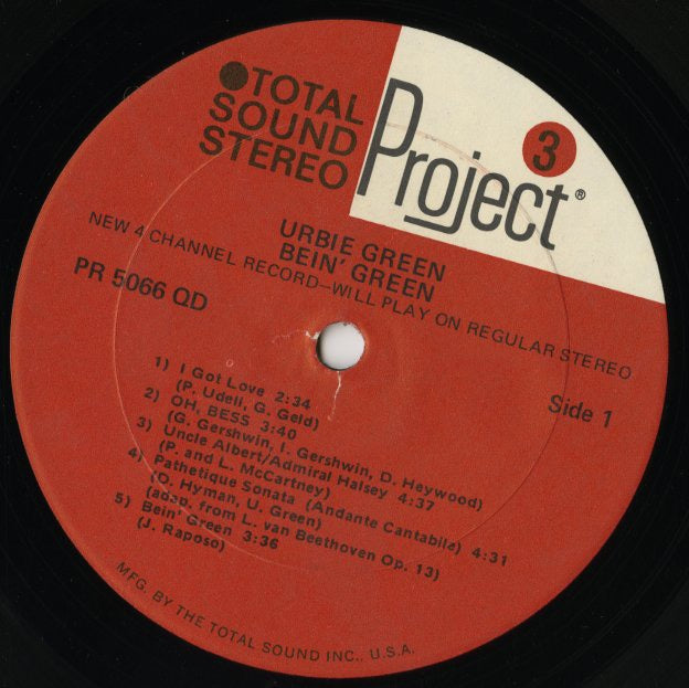 Urbie Green / アービー・グリーン / Bein' Green (PR 5066QD)