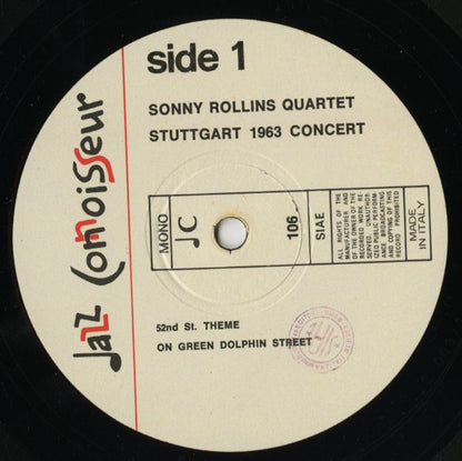 Sonny Rollins / ソニー・ロリンズ / Stuttgart 1963 Concert (JC 106)