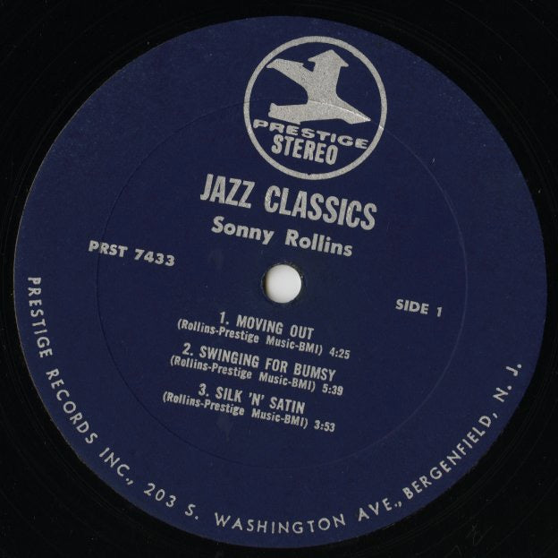 Sonny Rollins / ソニー・ロリンズ / Jazz Classics (PR7433)