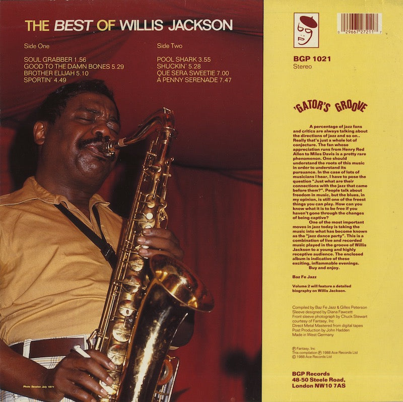 Willis Jackson / ウィリス・ジャクソン / The Best Of Volume One (BGP1021)
