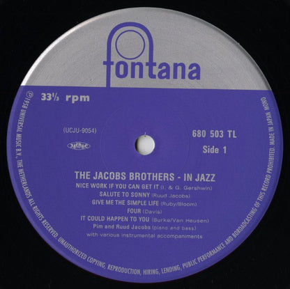 Pim And Rudd Jacobs / ピム・アンド・ルード・ヤコブス / The Jacobs Brothers In Jazz (UCJU-9054)