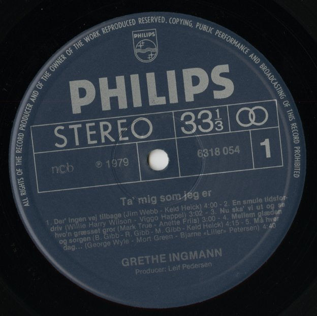 Grethe Ingmann / Ta'mig Som Jeg Er (6318 054)