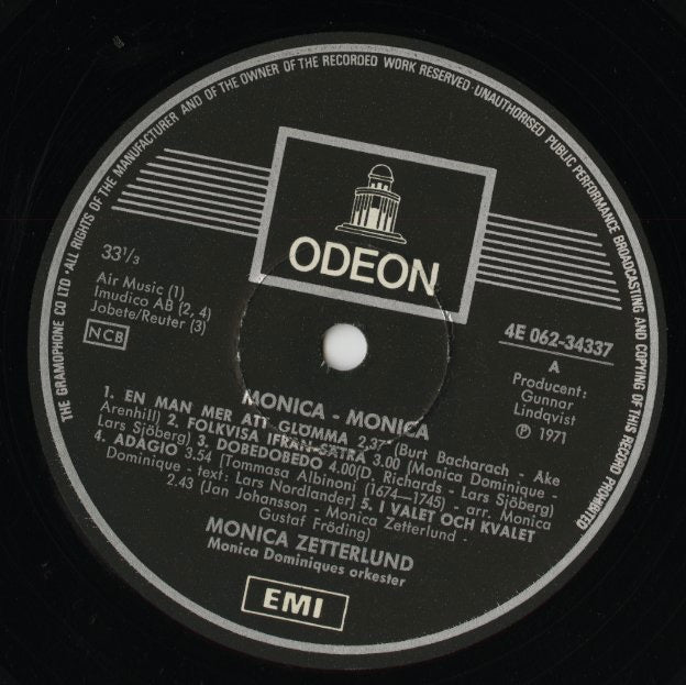 Monica Zetterlund / モニカ・ゼタールンド / Monica - Monica (4E 062-34337)