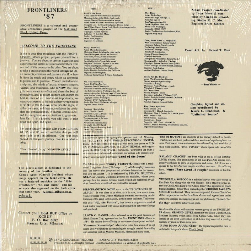 V.A./ Frontliners '87 / The New World Percussion Ensemble etc (CR-1097)