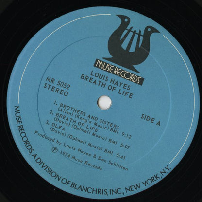 Louis Hayes / ルイ・ヘイズ / Breath Of Life (MR 5052)