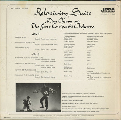 Don Cherry / ドン・チェリー / Relativity Suite (LP 1006)