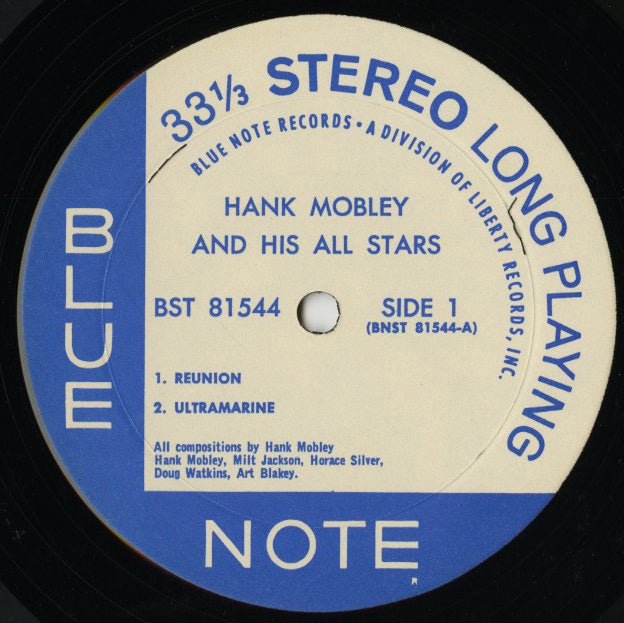 Hank Mobley / ハンク・モブレイ / And His All Stars (BST 81544)