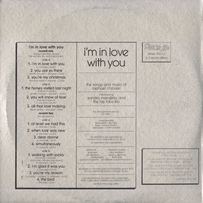 Raphael Chicorel / ラファエル・チコレル / I'm In Love With You (102-1-2)