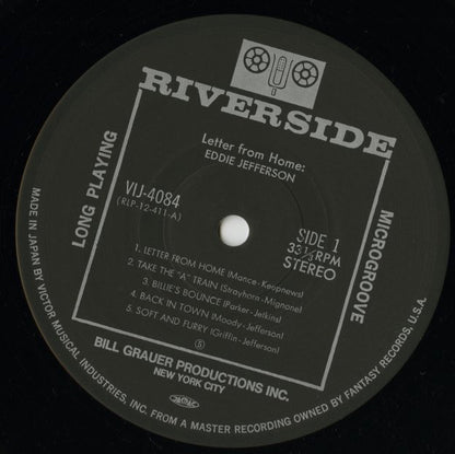 Eddie Jefferson / エディー・ジェファーソン / Letter From Home (VIJ-4084)