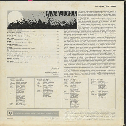 Sarah Vaughan / サラ・ヴォーン / Viva! Vaughan (SR60941)