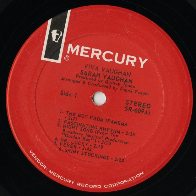 Sarah Vaughan / サラ・ヴォーン / Viva! Vaughan (SR60941)