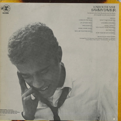 Sammy Davis Jr. / サミー・デイヴィス・ジュニア / Lonely Is The Name (RS 6308)