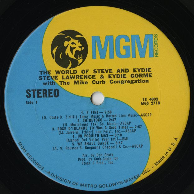 Steve & Eydie / スティーヴ・アンド・イーディー / The World Of Steve & Eydie (SE 4803)