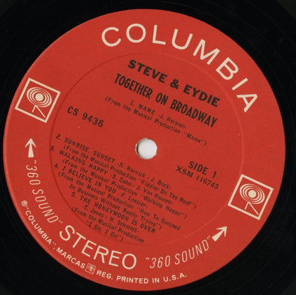 Steve & Eydie / スティーヴ＆イーディー / Together On Broadway (CS 9436)
