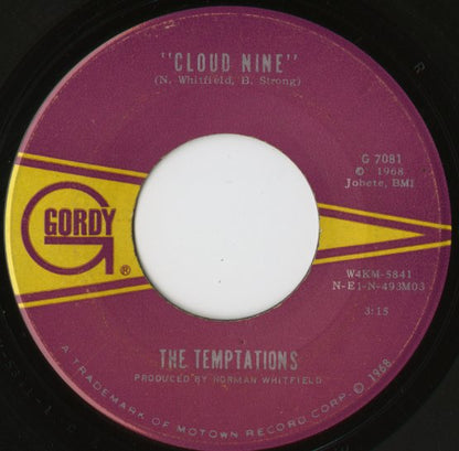 The Temptations - Cloud Nine / Why Did She Have To Leave Me (G-7081) 1968 US Gordy｜中古7inch テンプテーションズ