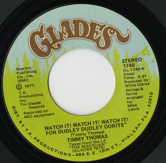 Timmy Thomas / ティミー・トーマス / Stone To The Bone / Watch It! Watch It! Watch It! For Dudley Dudley Dorite -7 ( 1740 )