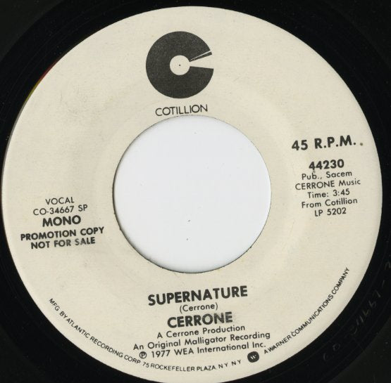Cerrone / セローン / Supernature -7 ( 44230 )
