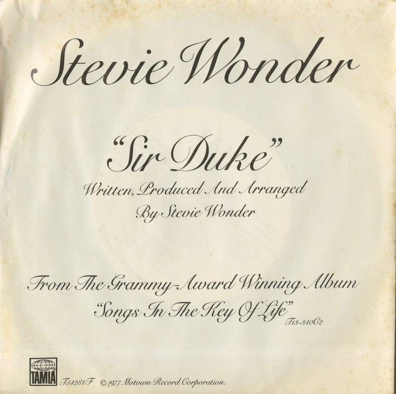 Stevie Wonder / スティーヴィ・ワンダー / Sir Duke -7 ( T 5428 )