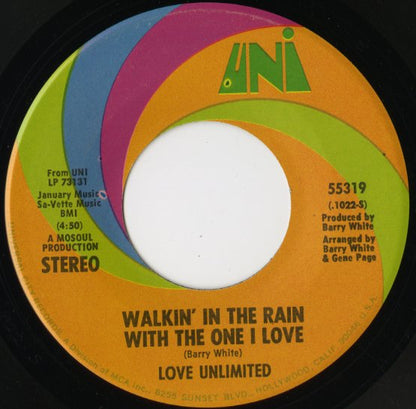 Love Unlimited / ラヴ・アンリミテッド / Walkin' In The Rain With The One I Love -7 ( 55319 )