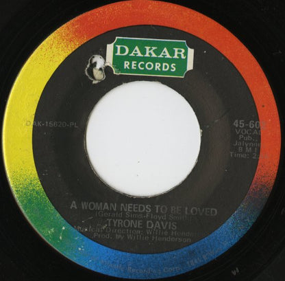 Tyron Davis / タイロン・デイヴィス / Can I Change My Mind / A Woman Needs To Be Loved -7 ( 45-602 )