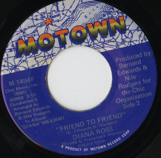 Diana Ross / ダイアナ・ロス / Upside Down / Friend To Friend -7 ( M 1494F )