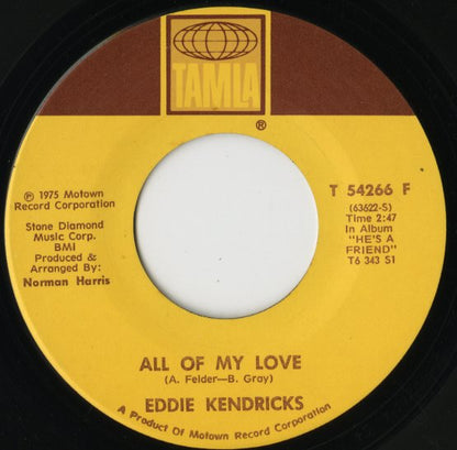 Eddie Kendricks / エディ・ケンドリックス / He’s A Friend / All Of My Love -7 ( T 54266F )