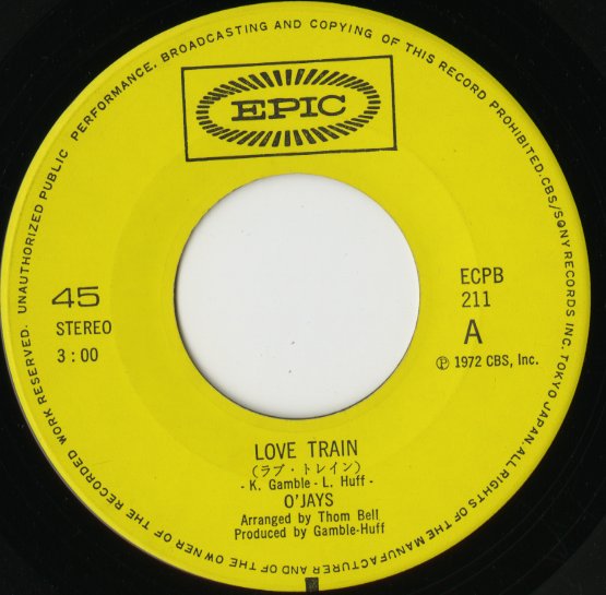 The O'Jays / オージェイズ / Love Train / Who Am I -7 ( ECPB-211 )