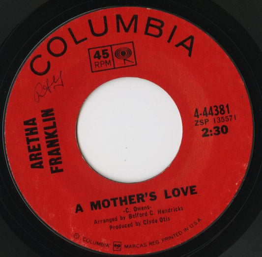 Aretha Franklin - Mockingbird / A Mother's Love (4-44381) 1967 US Columbia｜中古7inch