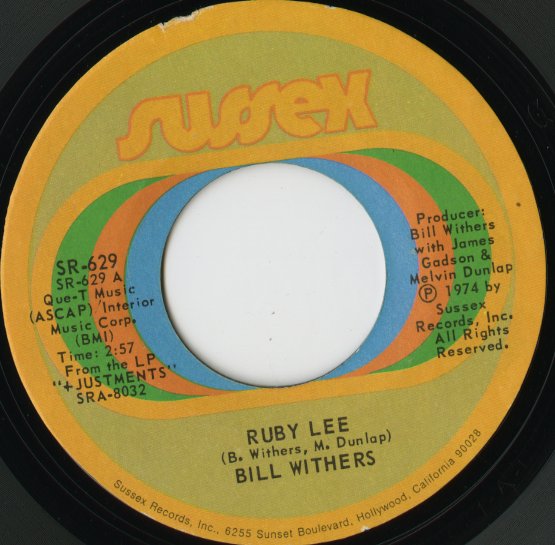Bill Withers / ビル・ウィザース / Ruby Lee -7 ( SR-629 )