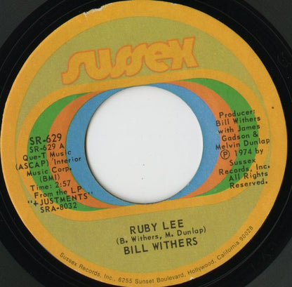 Bill Withers / ビル・ウィザース / Ruby Lee -7 ( SR-629 )