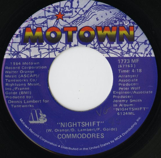 Commodores / コモドアーズ / Nightshift / I Keep Running -7 ( 1773 MF )
