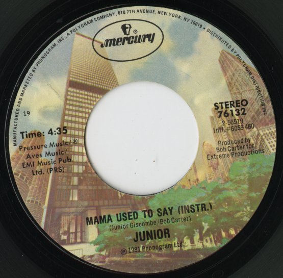Junior / ジュニア / Mama Used To Say -7 ( 76132 )