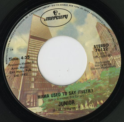 Junior / ジュニア / Mama Used To Say -7 ( 76132 )