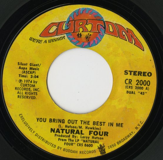 Natural Four / ナチュラル・フォー / You Bring Out The Best In Me / You Can't Keep Running Away -7 ( CR 2000 )