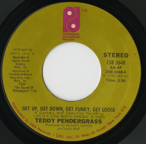 Teddy Pendergrass / テディー・ペンダーグラス / Close The Door / Get Up, Get Down, Get Funky, Get Loose -7 ( ZS8 3648 )